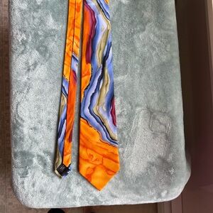 J. Garcia liquid torso Multicolor 100% Silk Tie‎